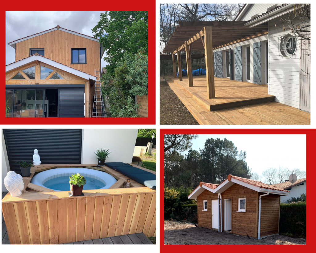 charpente couverture construction ossature bois cabanon